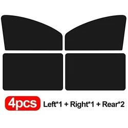 UV Protection Car Window Sunshade Mesh Curtain - Ultimate Summer Sun Shield (Front Rear 4pcs)