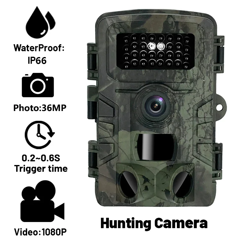 CORHAD Cámara De Caza Con Visión Nocturna - 12MP 1080p, Activación Por Movimiento PIR, Impermeable