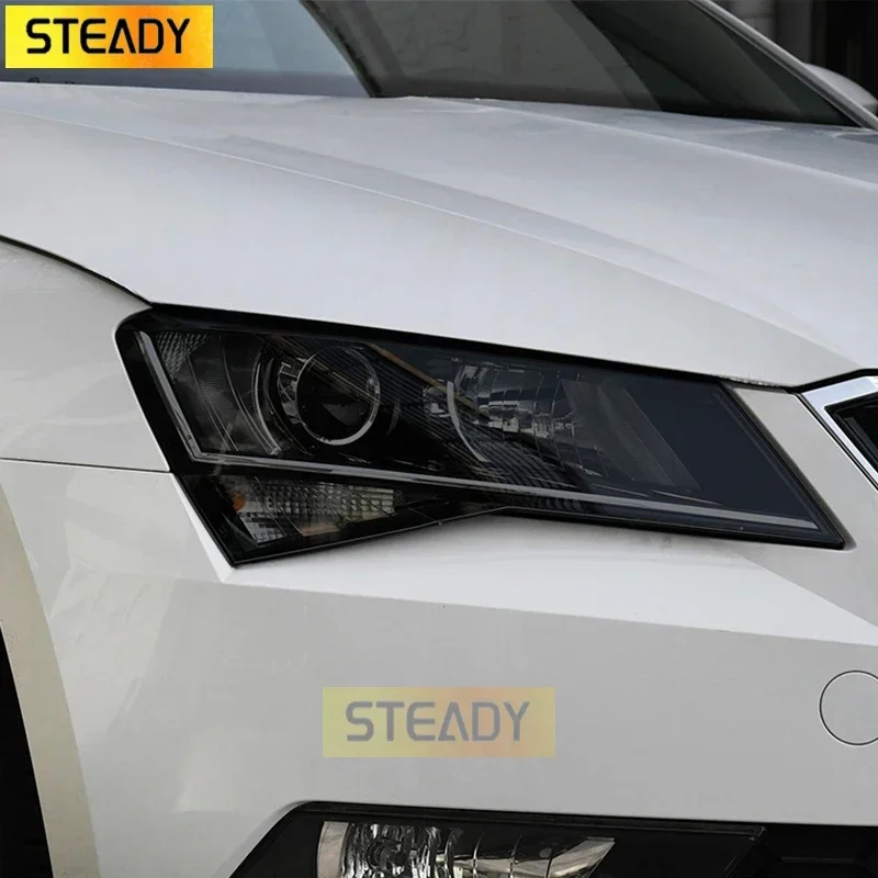 

Car Headlight Protective Film Transparent Black TPU Sticker For Skoda Superb 3 3V B8 2015 2016 2017 2018 2019 2020 Accessories