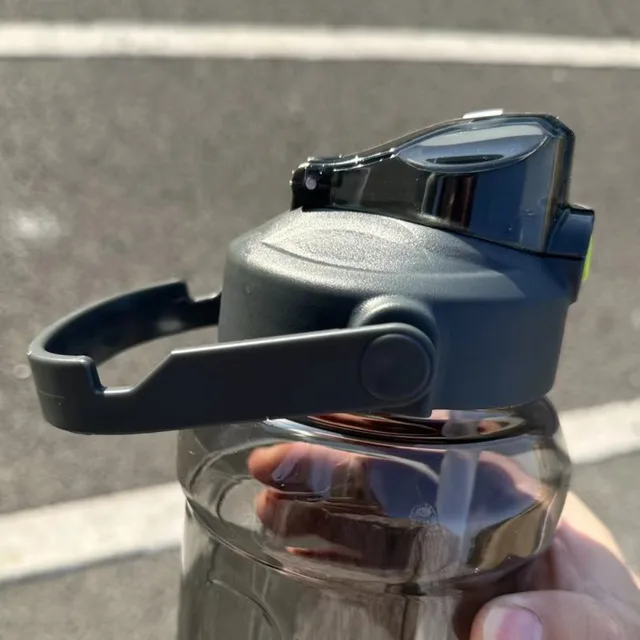 With Straw Sports Kettle with Straw 1.3L 1.5L 2L Graduated Water Cup with Straw Large Capacity Dustproof Fitness Water Bottle 5
