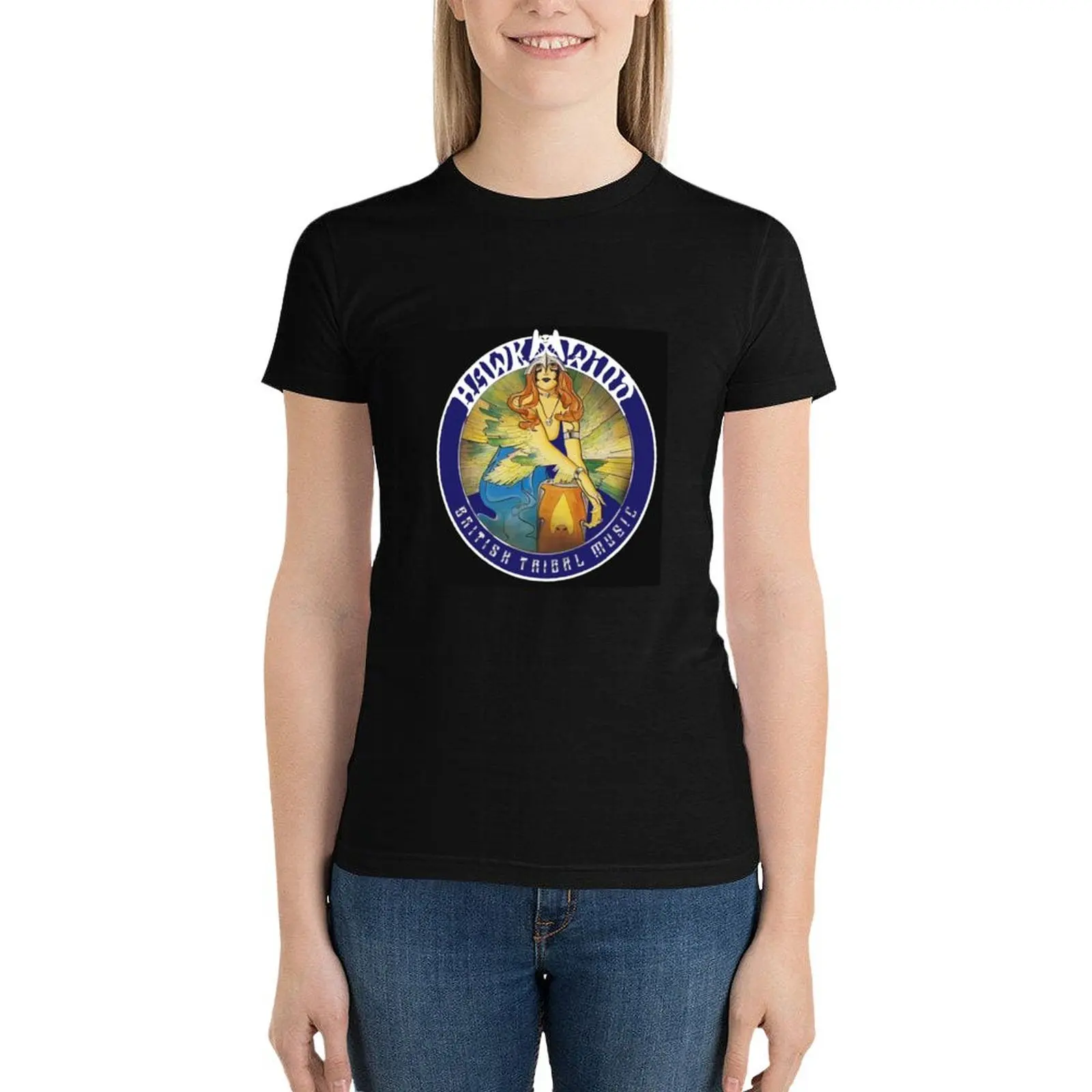 

Hawkwind T-Shirt korean fashion aesthetic clothes workout shirts for Women