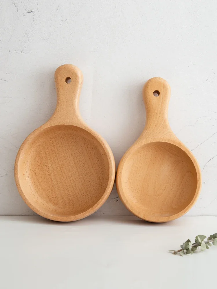 *Solid Wood Water Scoop Household Beech Water Wood Wine Scoop Wooden