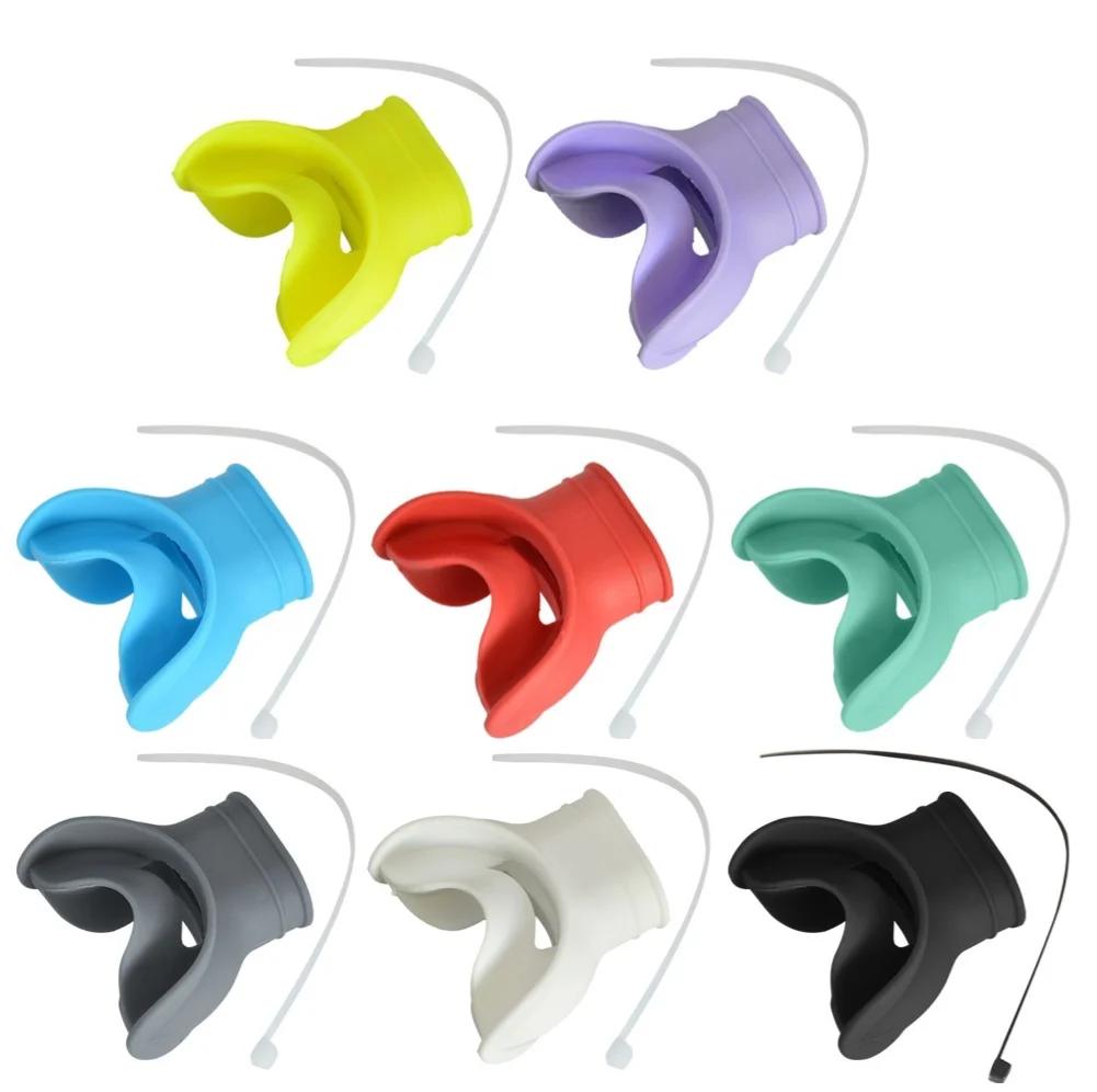 Silicone Diving Mouthpieces Lightweight Mouthpiece Cover Portable Universal Interface Safe Soft Underwater Breathing Accessories scuba diving mouthpiece