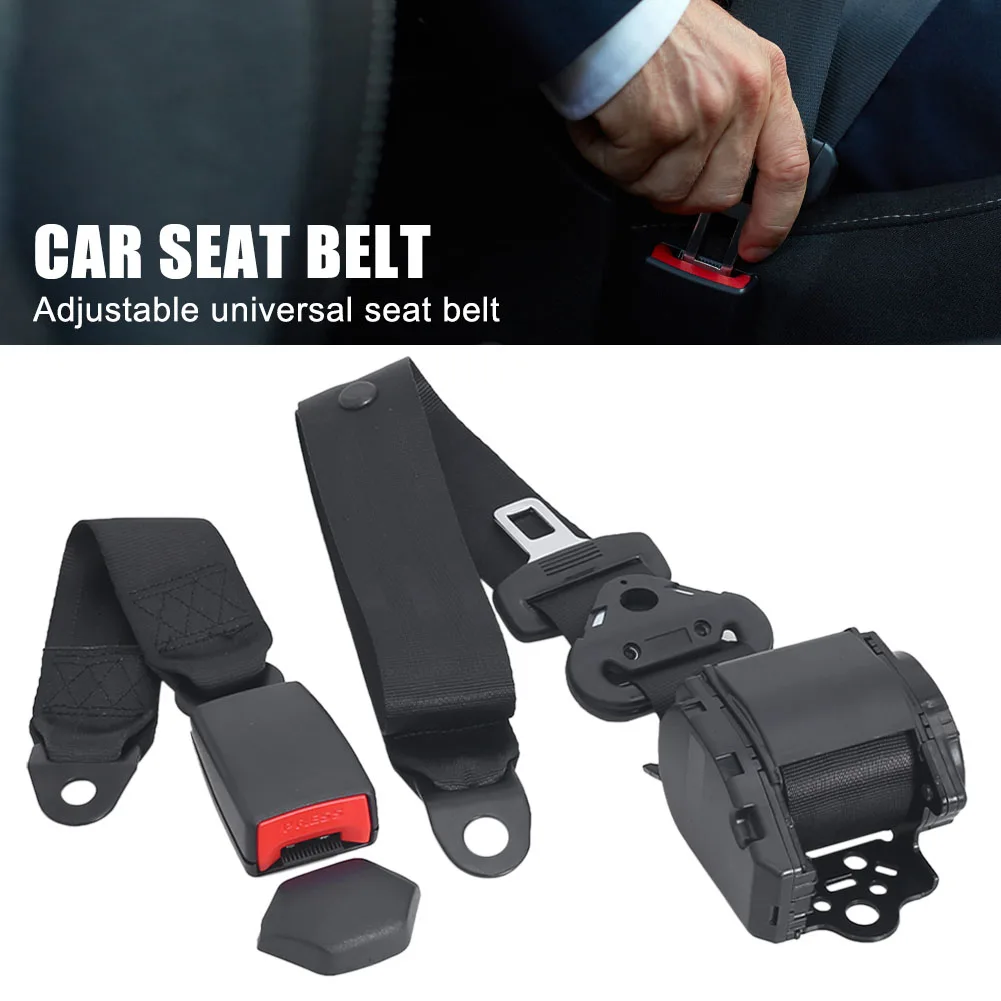 UniversalCarSeatBeltAdjustableSafetyBeltRetractable3PointSeat