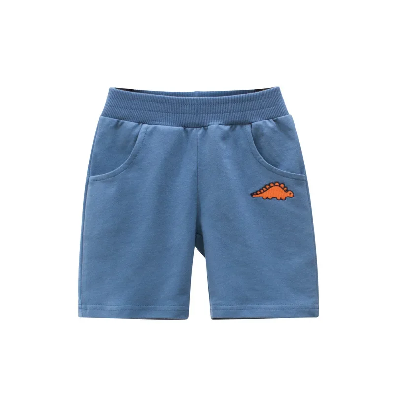 Boys Shorts Cartoon Dinosaur Cotton Kids Boy Summer Beach Elastic Waist Sports
