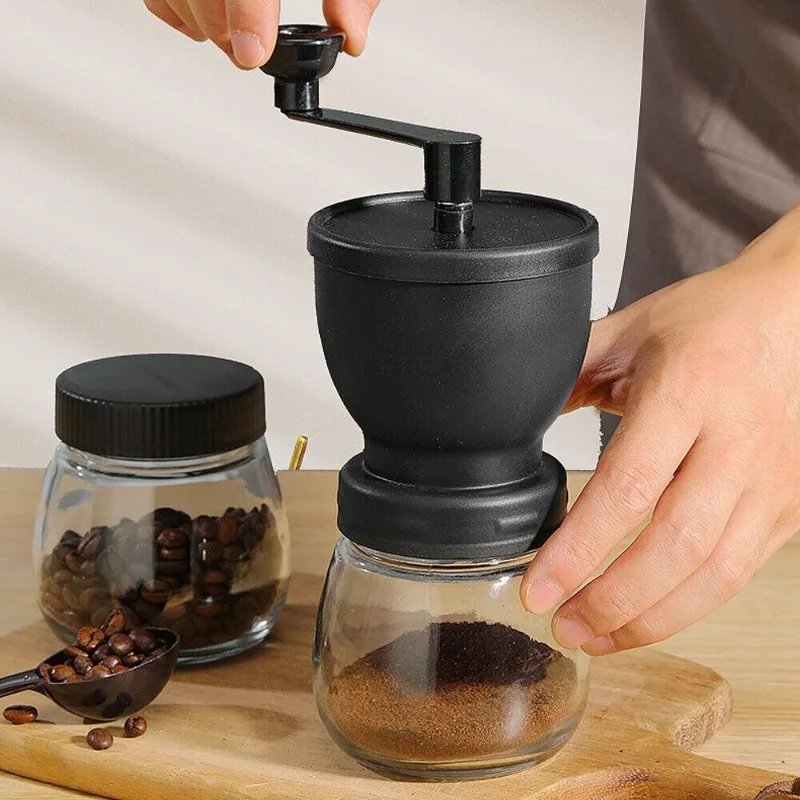 

Coffee Grinder Coffee Bean Grinder Manual Burr Style Manual Cookware Gift of Life with Coffee Stirring Scoop