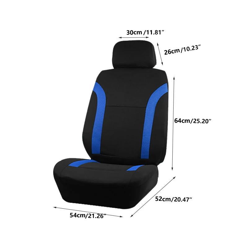 AUTO PLUS Universal 2 Front Seat Covers Fit For Most Car SUV Truck Car Accessories Interior Front Seat Covers For Car