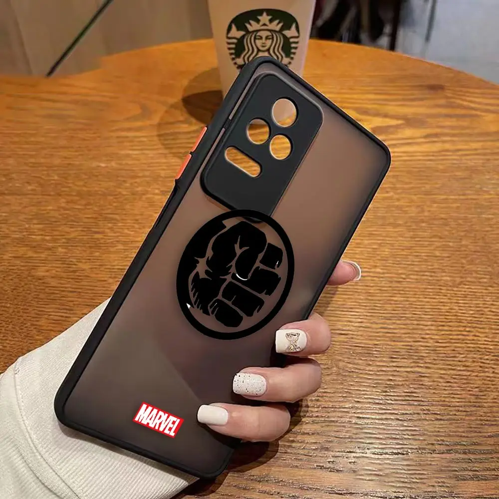 thumbnail image 1 of Funda mate para Redmi A1 K50 K40 GAMING K30 K20 10X 10C 10 9C 9T 9A 9 8 7 PRO 4G 5G Funda Shell Marvel Logo Lron Spider-Aan, 1 of 5