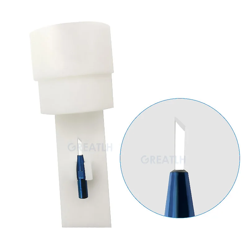 

Ophthalmic Single Edge Blade Sapphire Blade Extraction Planting Hair Tool Titanium Alloy Handle