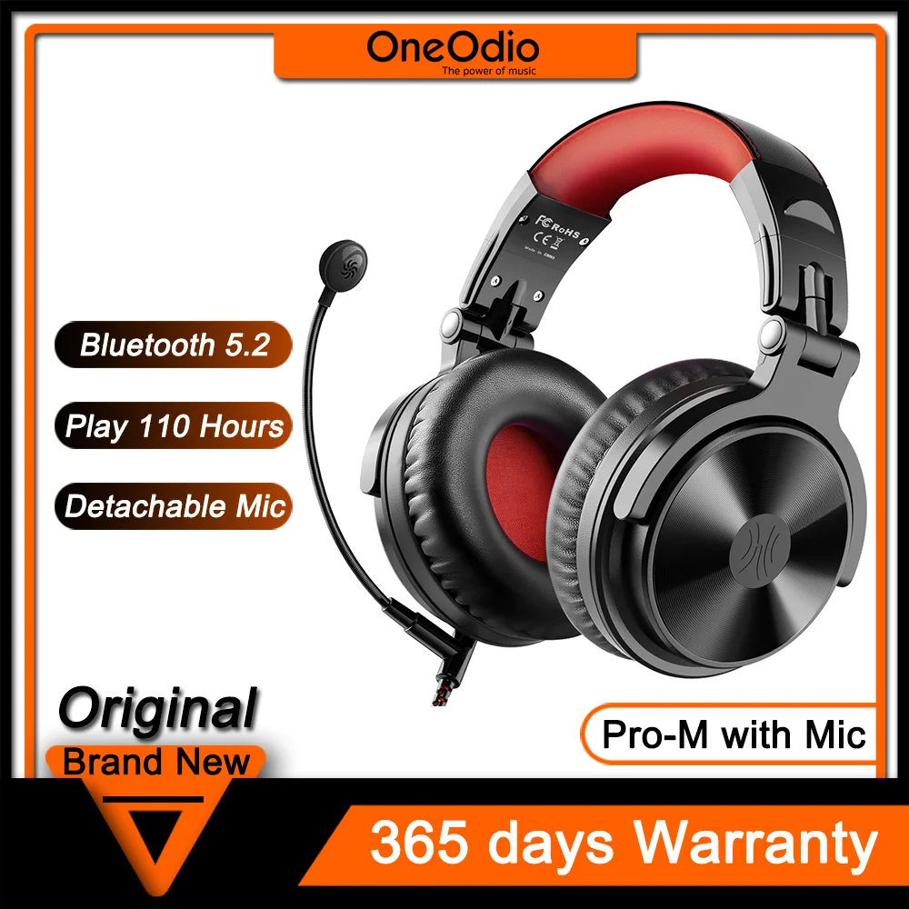 Bluetooth headset Wireless Gaming Headset with Detachable Microphone for PC/PS4