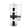 Round Stainless Steel Steam Head Polished Steam generator nozzle Outlet With Aroma Oil Pocket For Bathroom Sauna Diameter 7cm 3
