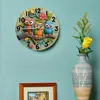 Wooden wall clock with cute owl patterns, perfect for home decor. Requires AA batteries 6
