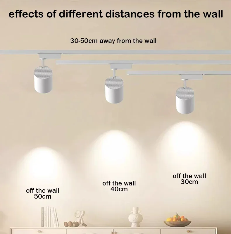 Led Track Light Spot 220V COB Ceiling Track Lamp Rail Lighting System Set Rails Spot For Clothing Shop Living Room Store Home 3