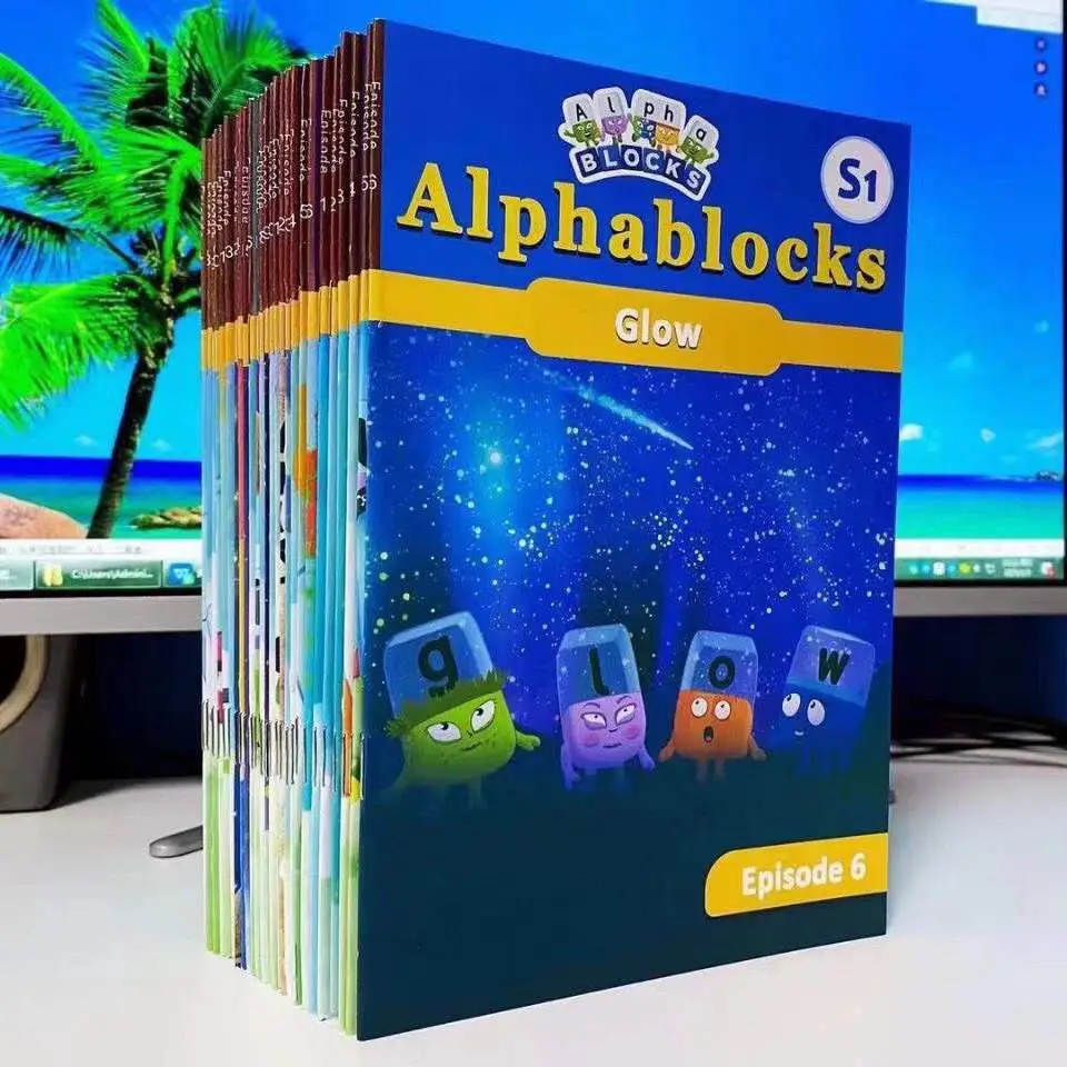 

30 Books/Set Alphablocks Digital Building Blocks Kids Children's Early Numberblocks Education English Learning Book