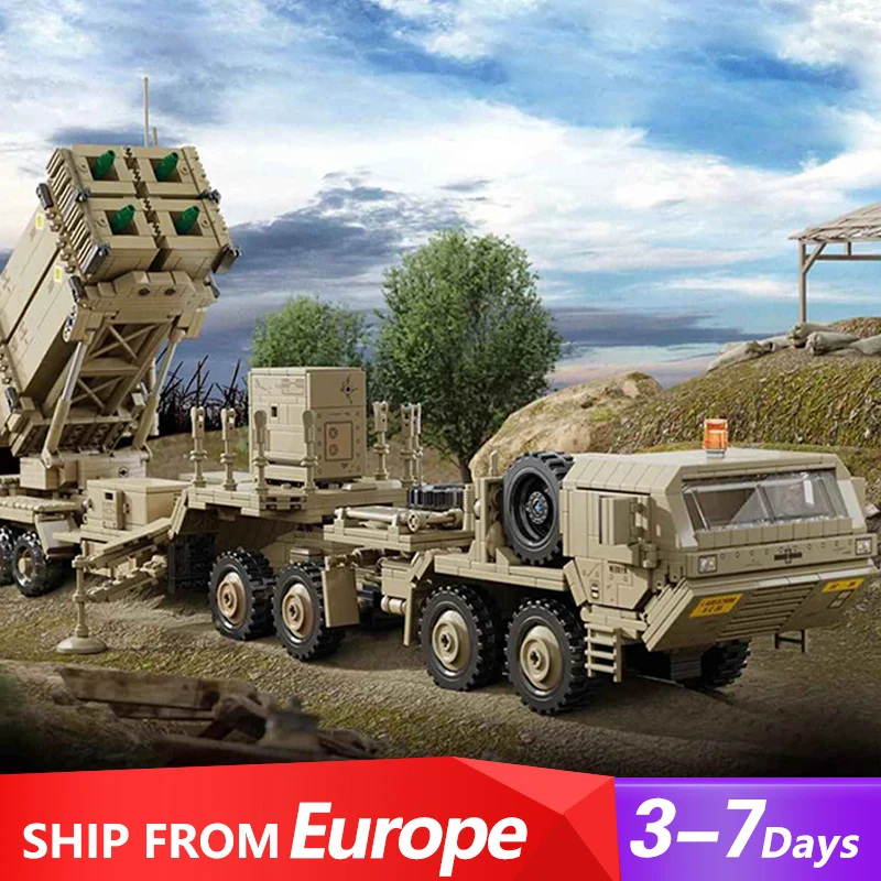 

Военная модель военного грузовика MOC 628014 M983, модель внедорожного боевого автомобиля, 2566 деталей, конструктор-головоломка, игрушки в подарок