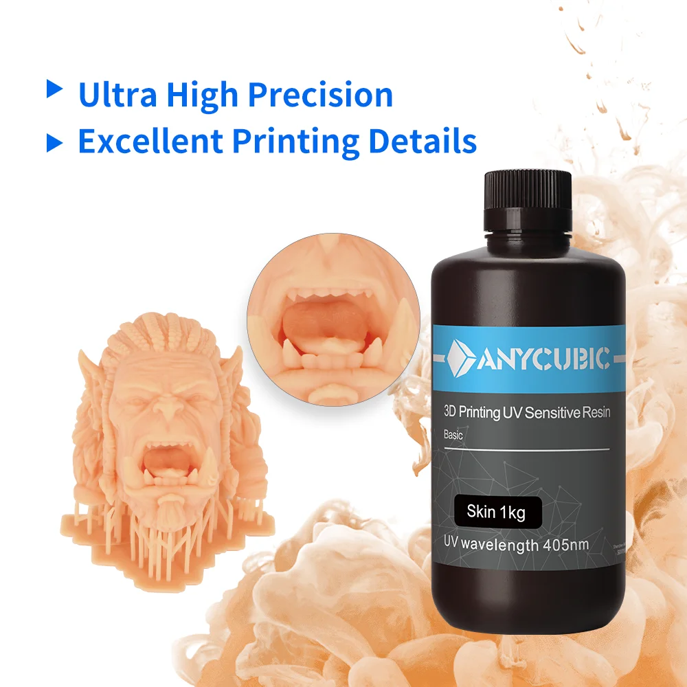 Anycubic-uv Resina Sensível Alta Precisão Cura Rápida Impressora Lcd 3d Materiais de Impressão Photon Mono x - Imagem 5