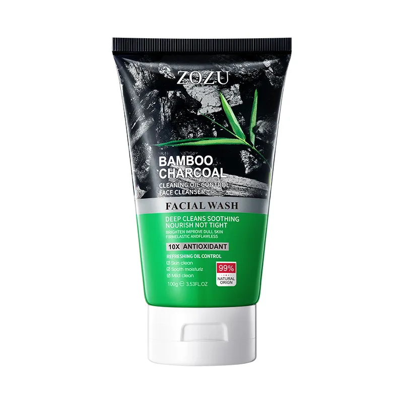 Removes Blackheads Deep Cleans Pores Softens Cuticles Absorbs Excess Oil and Dirt Bamboo Charcoal Extract Face Wash Safe Natural 6