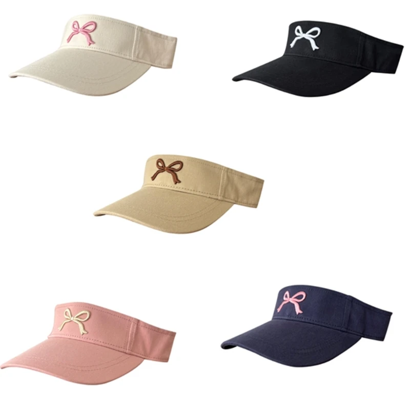 

Embroidery Bowtie Baseball Hat for Girl Adjusting Spring Sport Hat Korean Sun Hat Fashion Peaked Hat Travel Headwear