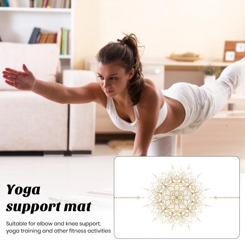 Rubber Yoga Mat Super Soft Thick Portable Mini Auxiliary Pad Anti-Slip Knee Cushion Mat Workout Mats for Home Pilates 요가