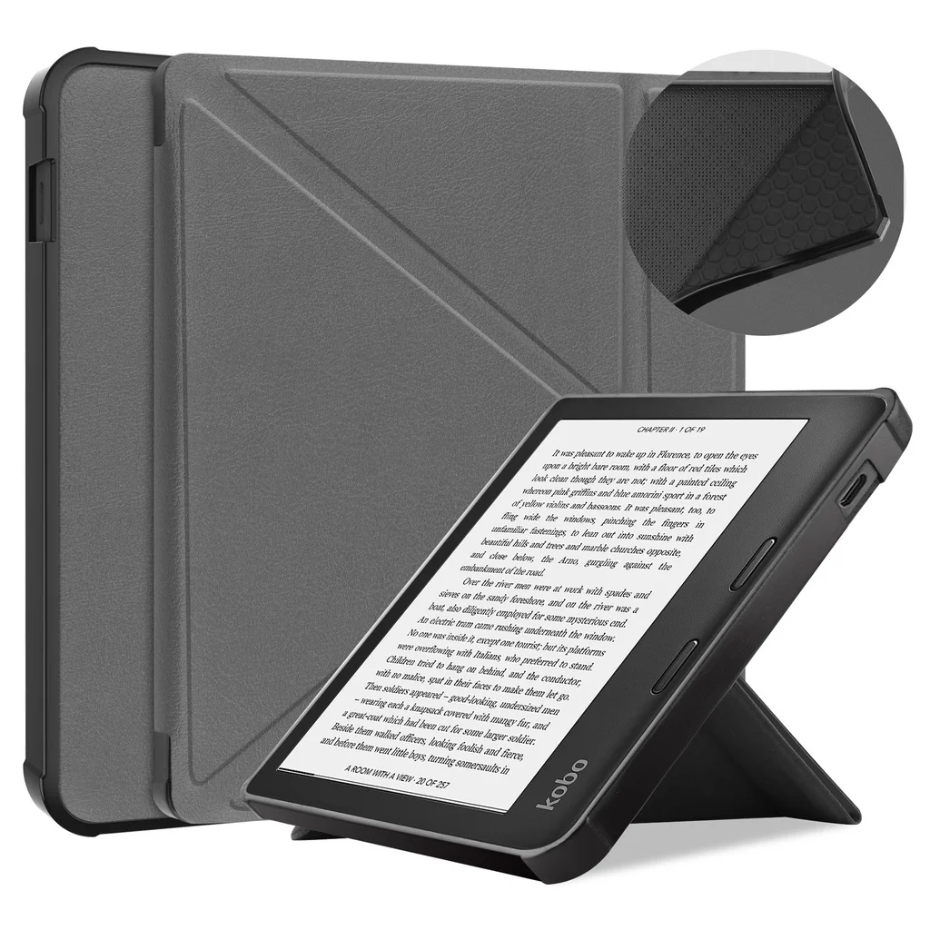 Custodia Per Trasformatori In Tpu Per Kobo Libra 2 7 Pollici Multi-Folding Magnetic Fold Stand Smart Cover Per Kobo Libra 2 7 Pollici