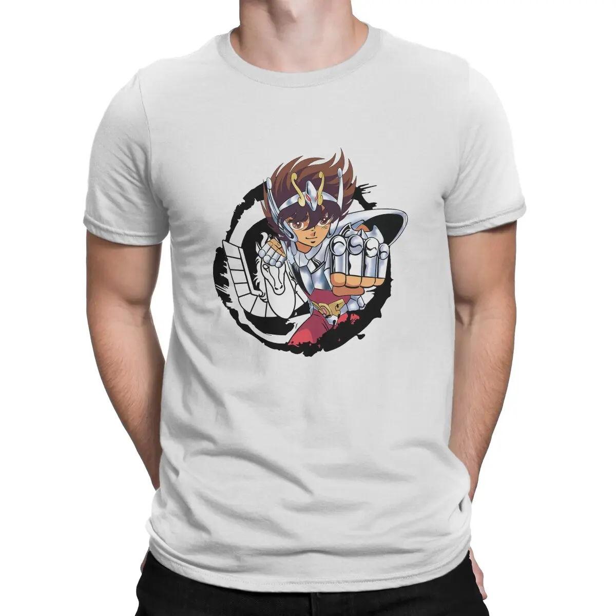 

Футболка SaintSeiya Pegasus Мужская, одежда из полиэстера