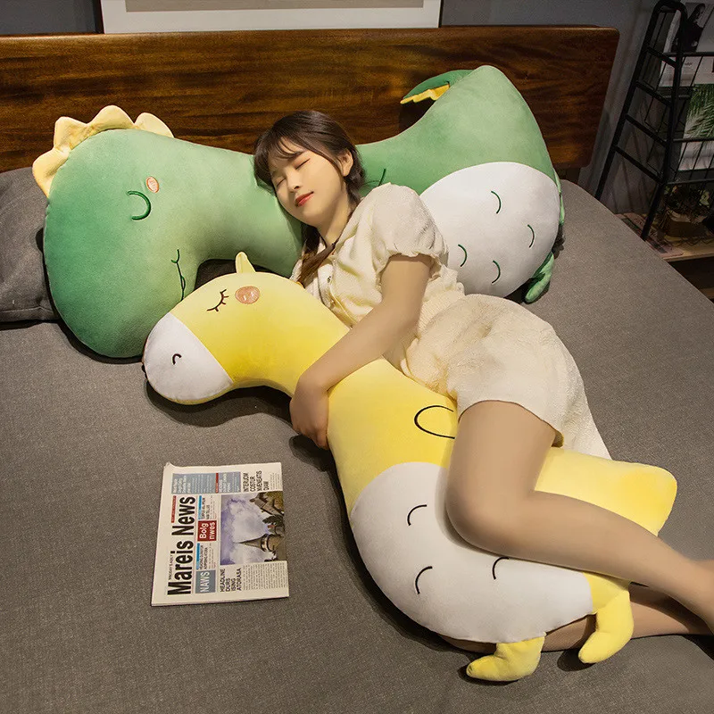 80-130cm Giant Animals Plush Pillow Cuddly Squishy Dinosaur