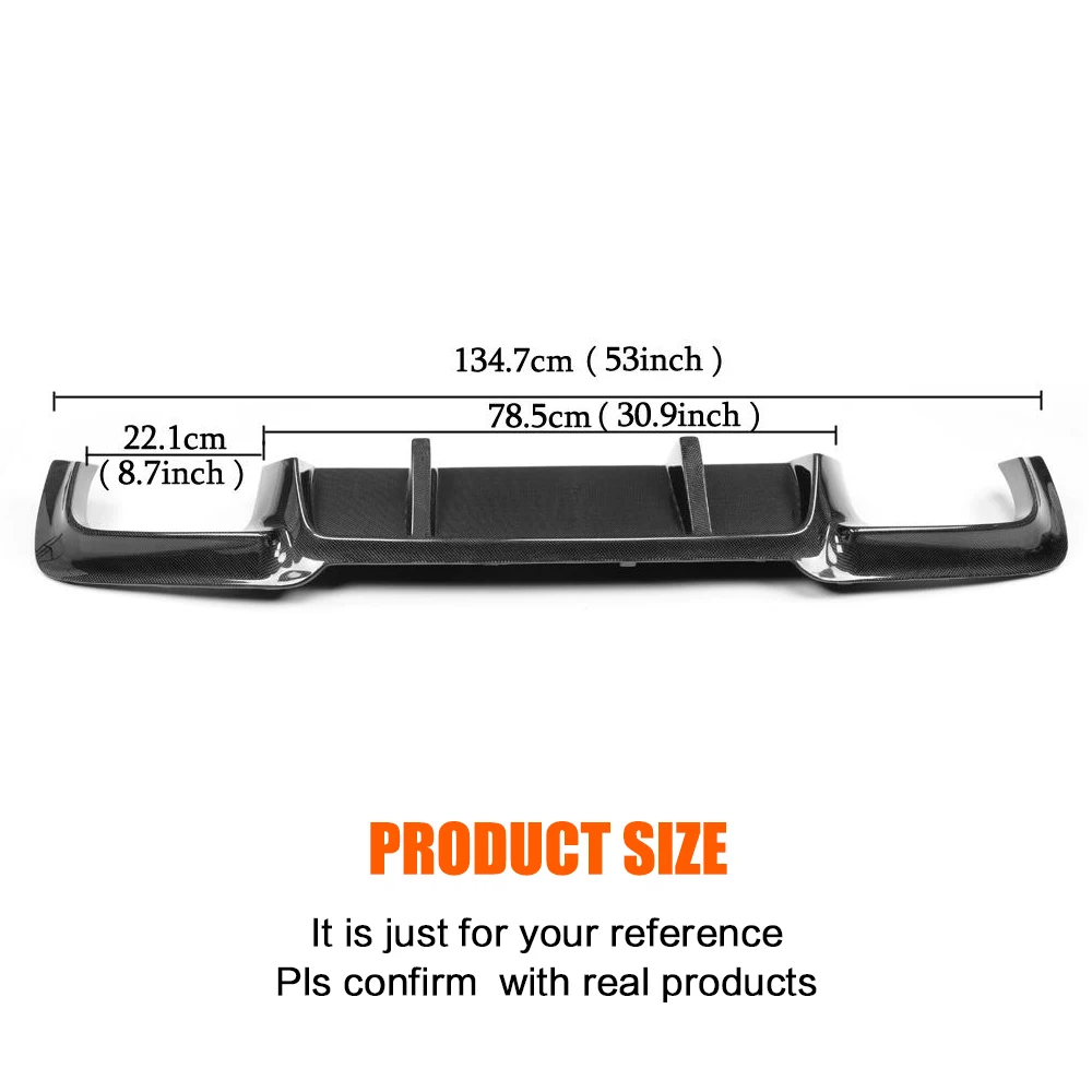Carbon Fiber Rear Bumper Diffuser Lip For BMW 5 Series F10 M5 Sedan 2012-FRP Rear Bumper Diffuser Lip Spoiler Three Style