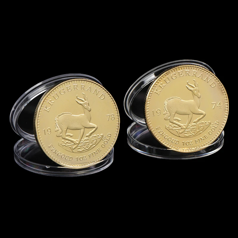 Commemorative Coin Commemorative Coins Commemorative Money 1PC South African Gold Krugerrand Coin Replica