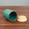 Chinese-style Ceramic Tea Storage Jar Bamboo Lid Open Ru Kiln Jar Chinese-style Moisture-proof Mini Tea Tin Tea Organizer 4