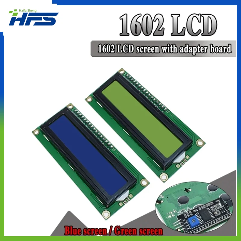 

LCD1602 LCD module Blue screen IIC/I2C 1602 for arduino 1602 LCD UNO r3 mega2560 Green screen