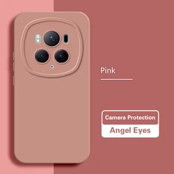 Custodia Square Premium in Silicone | Cover Protettiva in Silicone Liquido per Honor Magic Series | Design Occhi Angelici | Compatibile con 5G