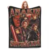 Anakin Skywalker Blankets Flannel Spring Autumn Multi-function Soft Throw Blanket for Bedding Outdoor Bedspreads 1