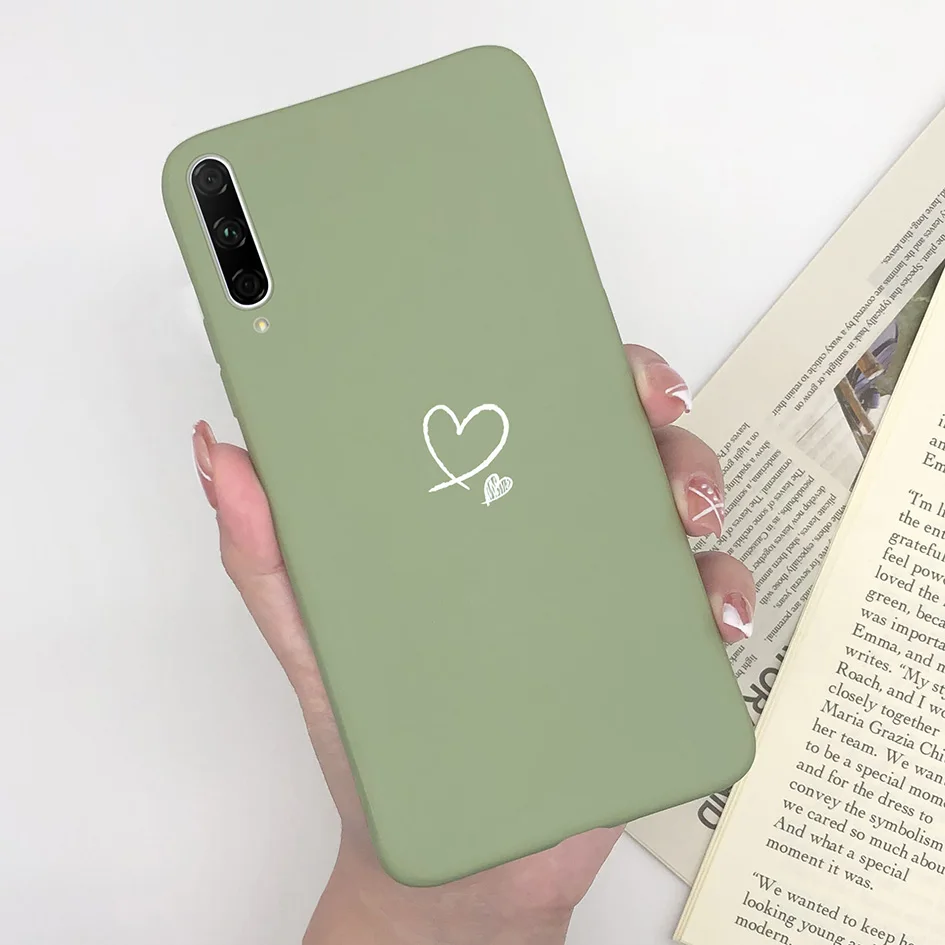 Fashionable Matte Silicone Phone Case - Cute Girl with Flower & Butterfly Design - 6.59