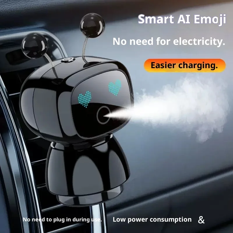 Car Smart Aromatherapy Diffuser Robot-shaped Air Freshener