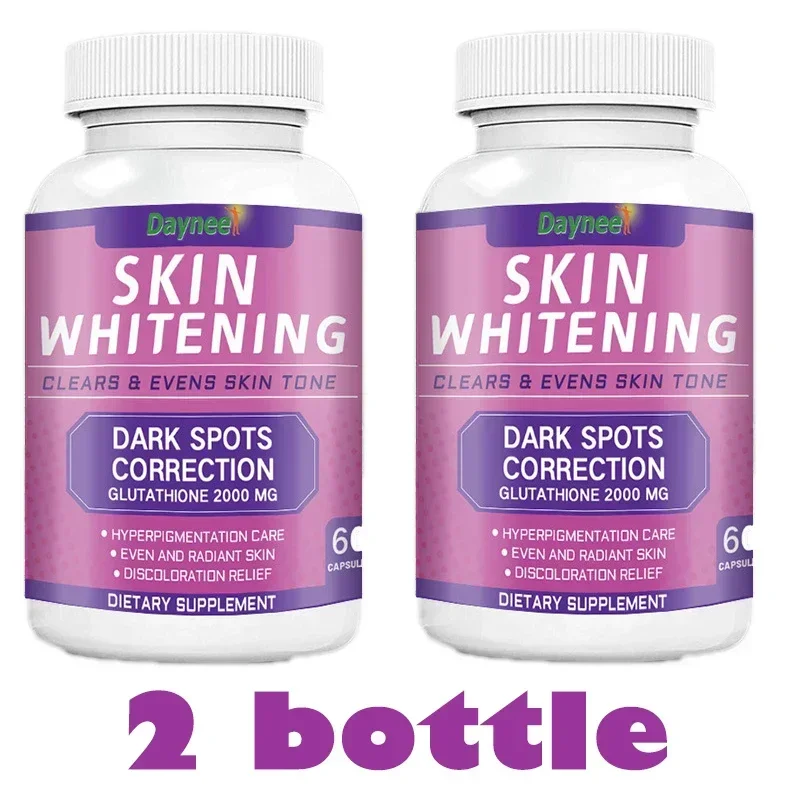 

2 bottles of glutathione capsules 200mg skin beauty and skincare promotion growth enhancement immune health food