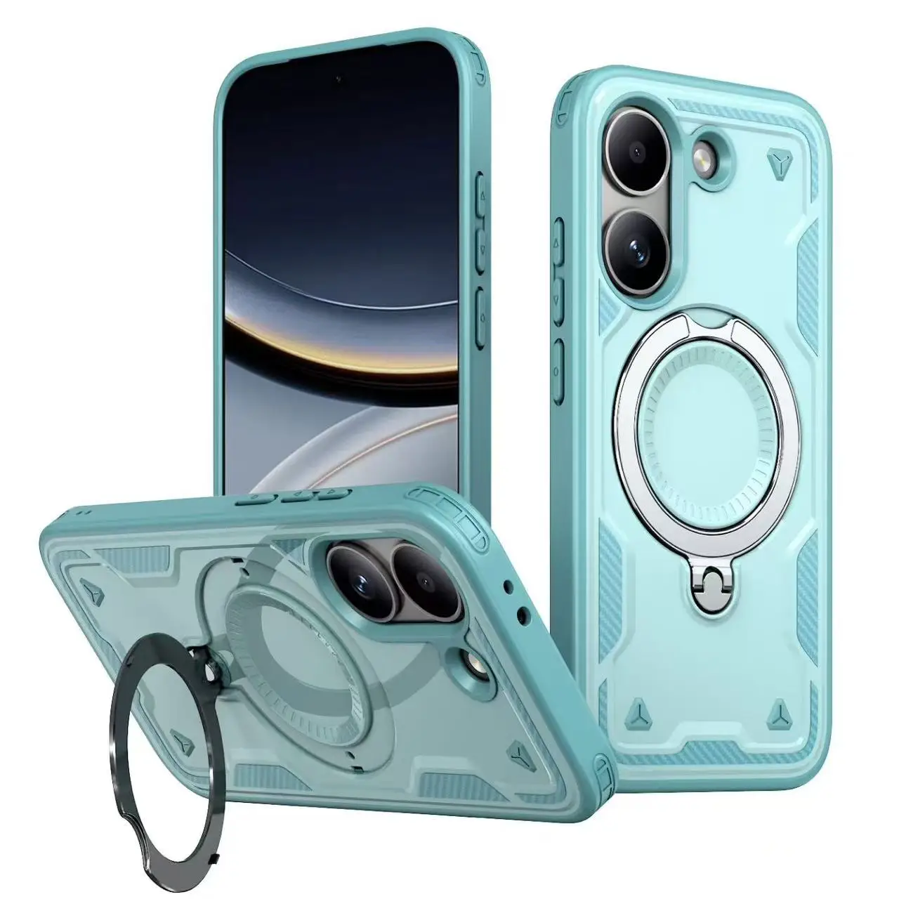 360° Rotating Stand with Magnetic Drop-Proof Cover