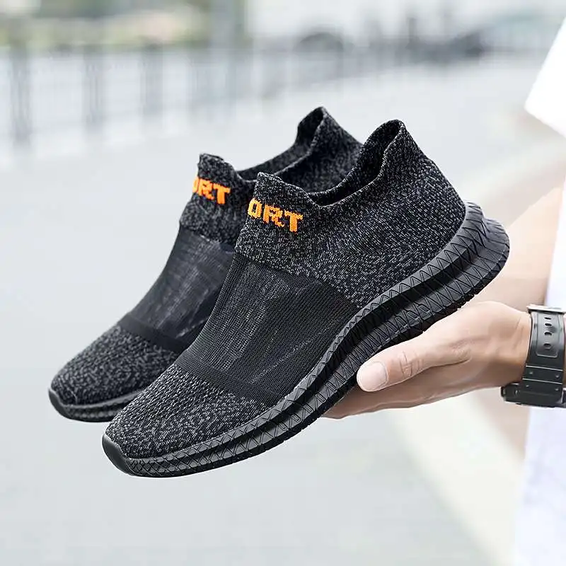

MWY Men's Sneakers Summer Mesh Sock Shoes Breathable Lightweight Men's Sports Shoes Couple Casual Sneaker Zapatillas Hombre
