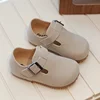 Kids Mary Jane Shoes 2024 Spring Autumn Children's Causal Simple Style Flats Shoes Versatile Non-slip Boys Girls Leather Shoes 2