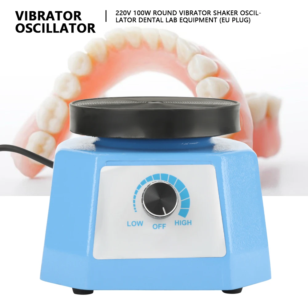 220V100W Eu Plug Round Vibrator Shaker Oscillator Dentist Dental Techniciansused To Eliminate Agar Agar Foam Dental Lab Equipmen