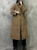 High-End Japanese Sle Winter Vintage Cotton Lined Oversized Long Women's Coat Faionable Thiened Mid-Length Jaet