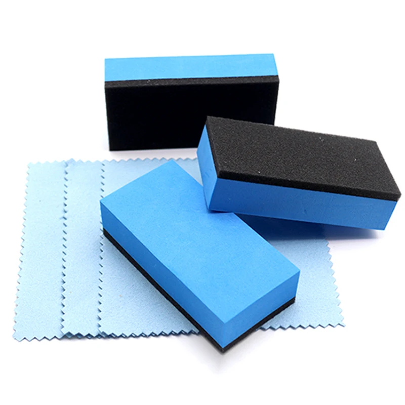3/5/6/10Pcs Car Ceramic Coating Sponge Glass Nano Coat Wax Applicator Pads Sponges For Auto Waxing Polishing Accessories Tools