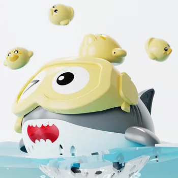 Baby Bath Toys Cute Shark Shower Toys Electric Rotating Water Spray Sprinkler Toys Kids Faucet Bathing Water Spray Shower Toy 6