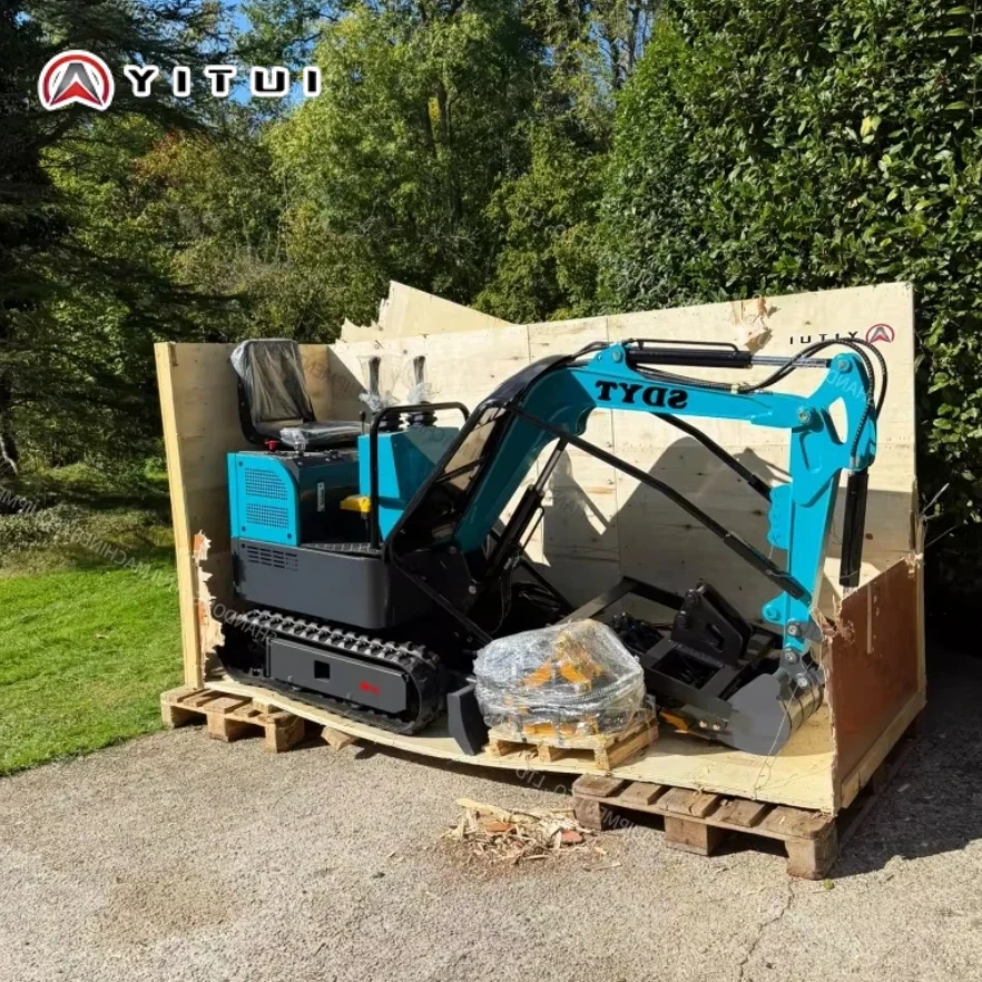 1.2 Ton Mini Excavator Epa Euro5 Small Crawler Digger Machine For Garden Mini Digger Reinforced Chassis For Home Use