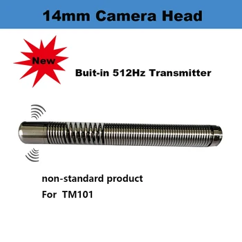 Testa della telecamera da 14 mm IP68 512 Hz Trasmettitore incorporato 304 Localizzatore impermeabile Tubo di scarico fognario Telecamera endoscopio per ispezione, TIMOOK