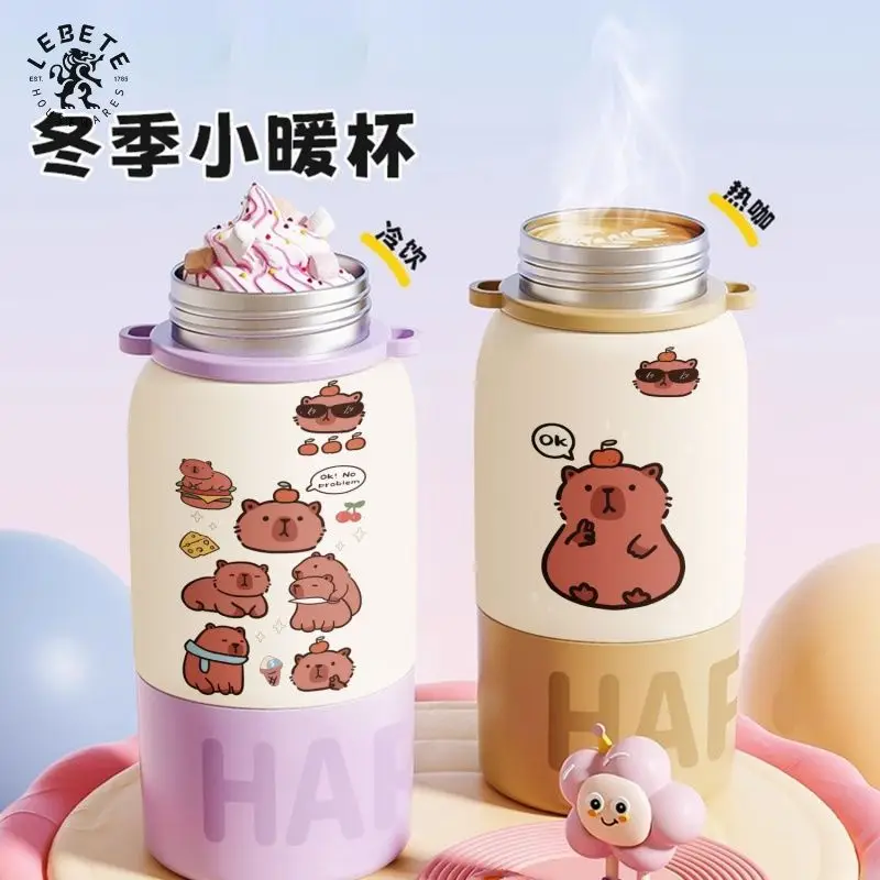 FCXVXCL Capybaras Botella De Agua Isotérmica Para Niños