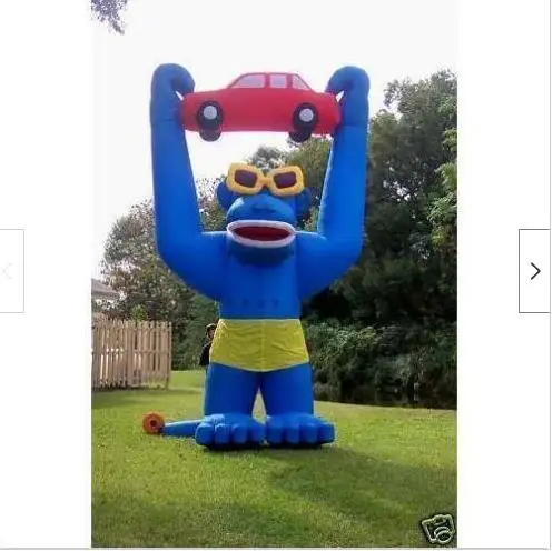 

20ft /6M Inflatable Advertising Giant Gorilla Cartoon Car with Blower tools