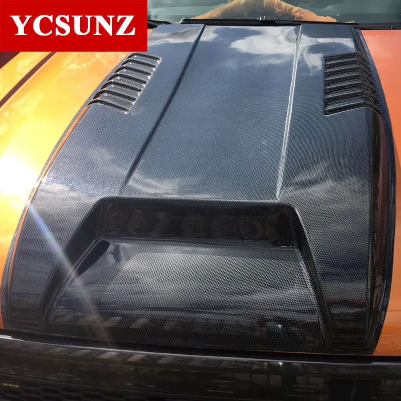 carbon fiber Bonnet Scoop For Ford Ranger T7 T8 Wildtrak For Ford Everest Endeavour Double cabin