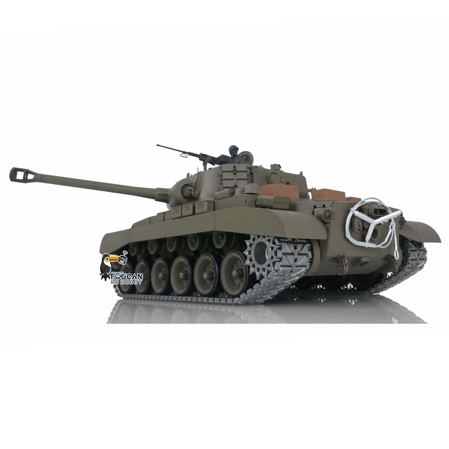 HENG LONG 1/16 스케일 7.0 업그레이드 M26 퍼싱 RTR RC 탱크 3838 메탈 트랙 기어박스 아이들러 리모트 투칸 RC 취미용 장난감 TH17304
