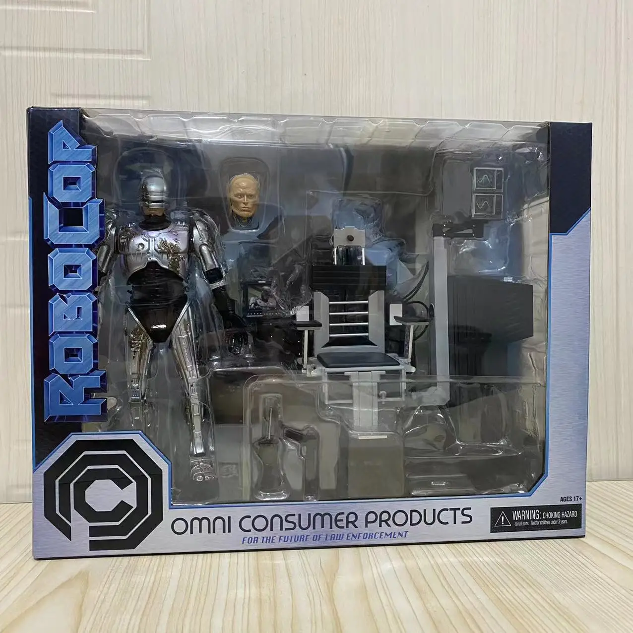 Robocop Murphy Robot 35Th Anniversary Luxury Workbench Charging Chair Anime Game Figurine Pvc Action Figure Model Toy