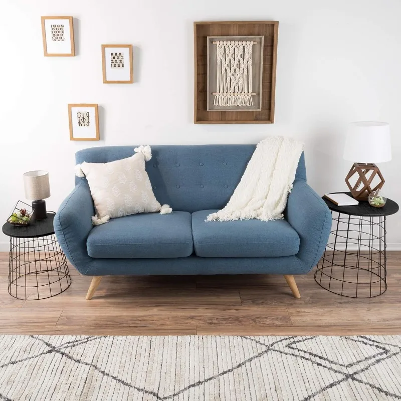 Stylish Set of 2 Nesting Tables with Storage
